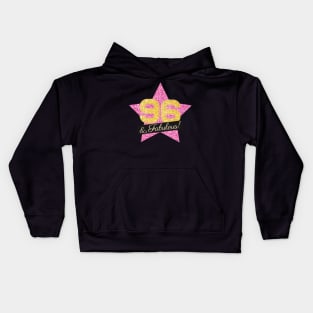 96th Birthday Gifts Women Fabulous - Pink Gold Kids Hoodie